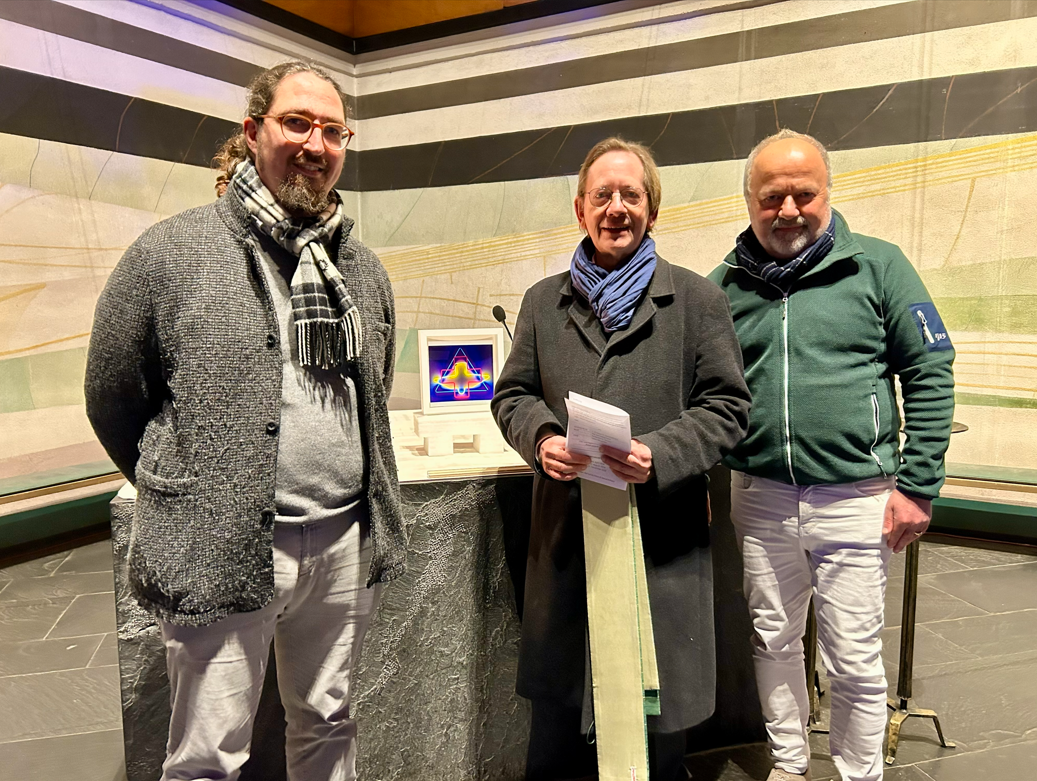 v.l.- JProf. Dr. Samuel Acloque, Pfarrer Georg Dehn, Prof. Karl Ludwig Kreutz